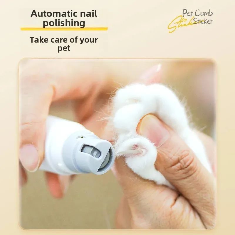 Rechargeable 2 In 1 Nail Trimmer Grooming Brush For Pet