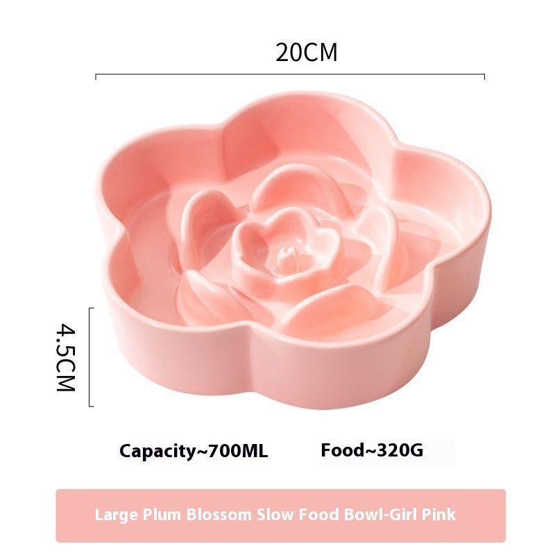 Ceramic Slow Feeding Bowl For Pet