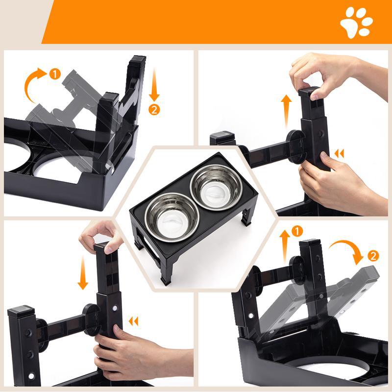 Lifting Feeding Bowl Neck Protection Anti Tumble Stand For Pet