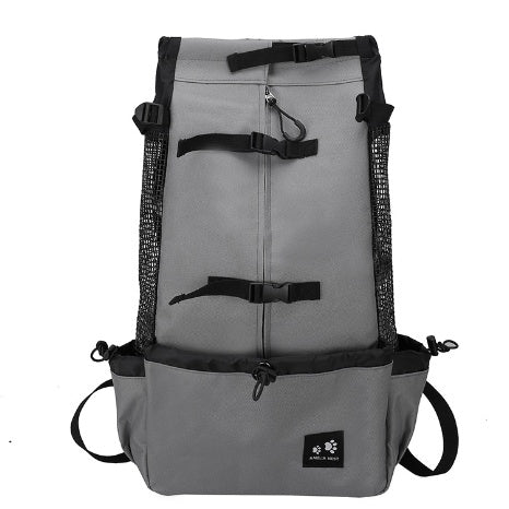 Pet Double Shoulder Backpack Travel Carrier Bag