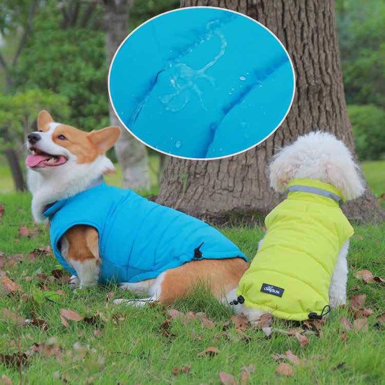 Thickened Waterproof Outdoor Pet Jacket Double Sided Reflective