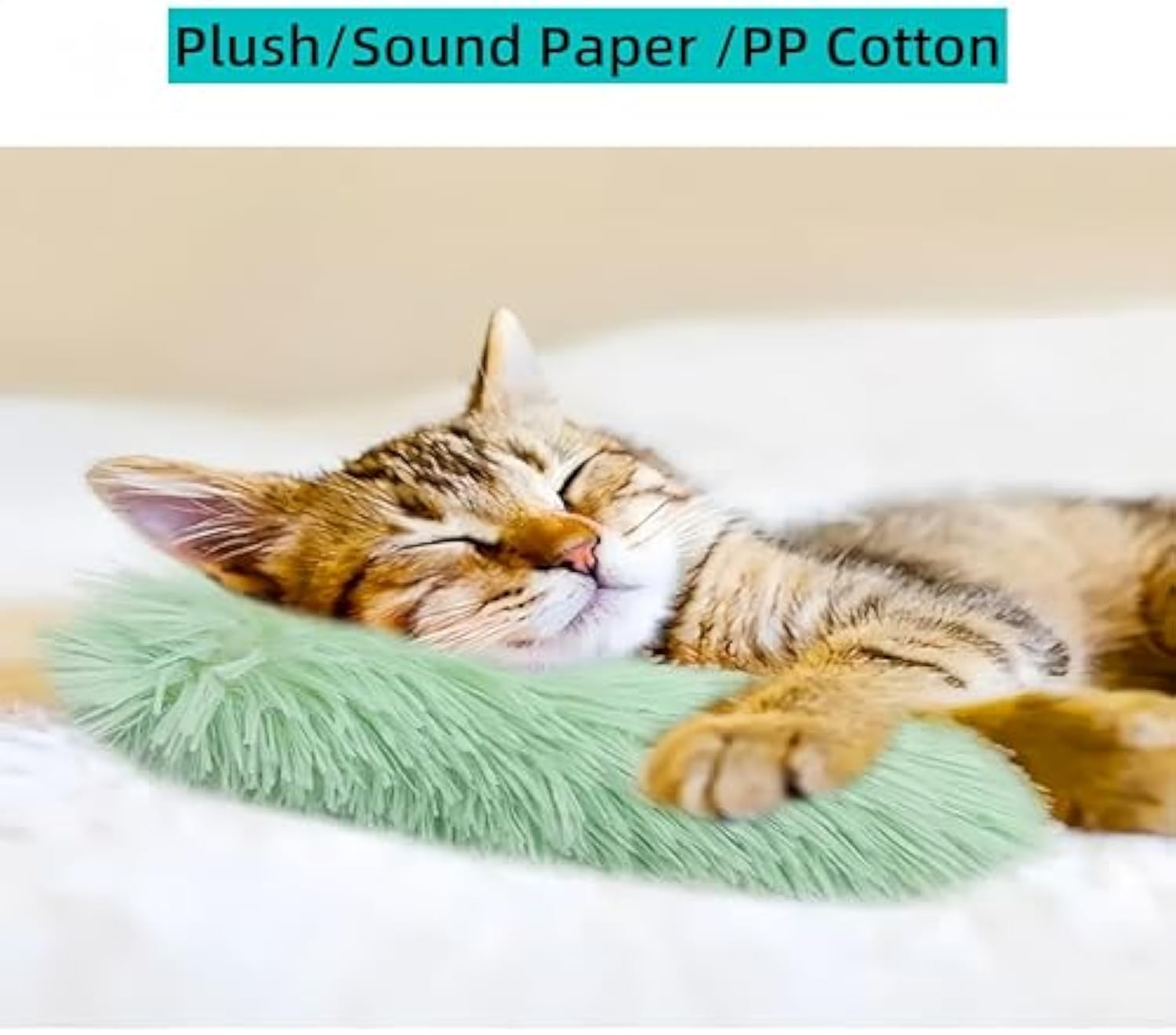 Pet Interactive Crinkle Sound Catnip Pillow Toy Exercise Gadget