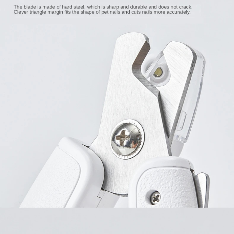 LED Nail Clipper Scissors Trimmer Tool For Pet