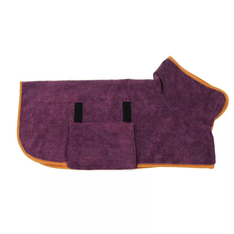 Pet Fast Dry Microfiber Absorbent Bathrobe Towel Grooming Coat