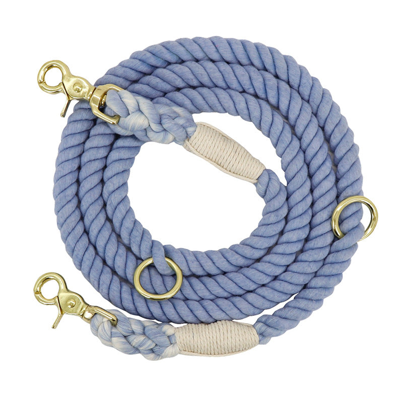 Multi Color Cotton Long Pet Leash For Walking Training