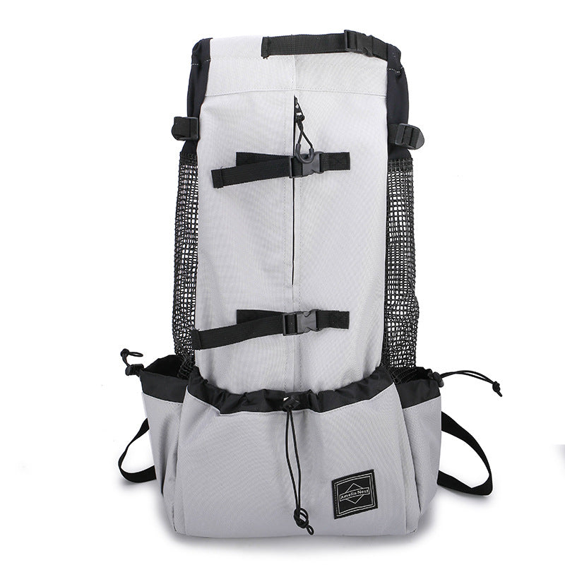 Pet Double Shoulder Backpack Travel Carrier Bag