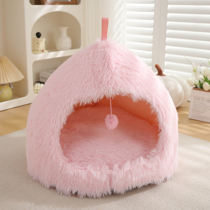 Winter Warm Plush Cat Nest Bed For Pet