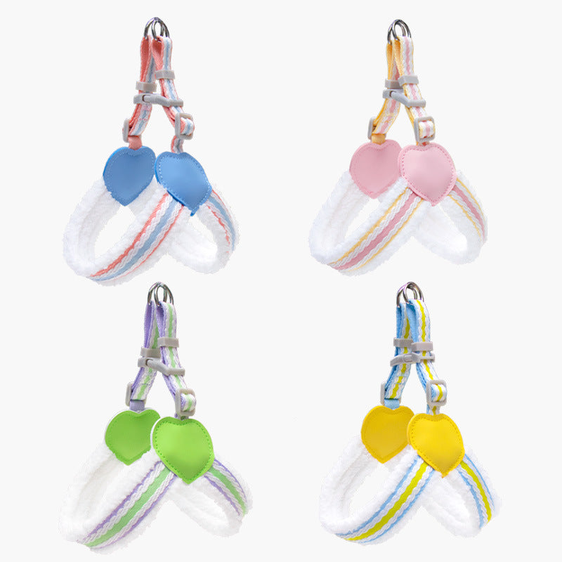 Breathable Summer Pet Chest Vest Walking Leash For Small Medium Pets