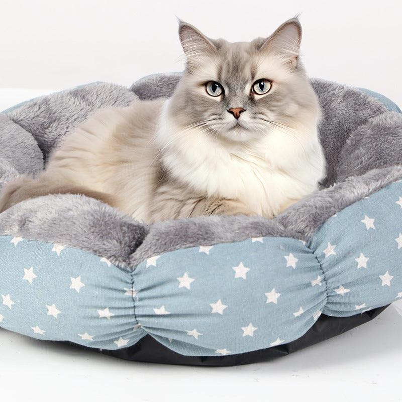 Calming Donut Fluffy Round Bed For Pet