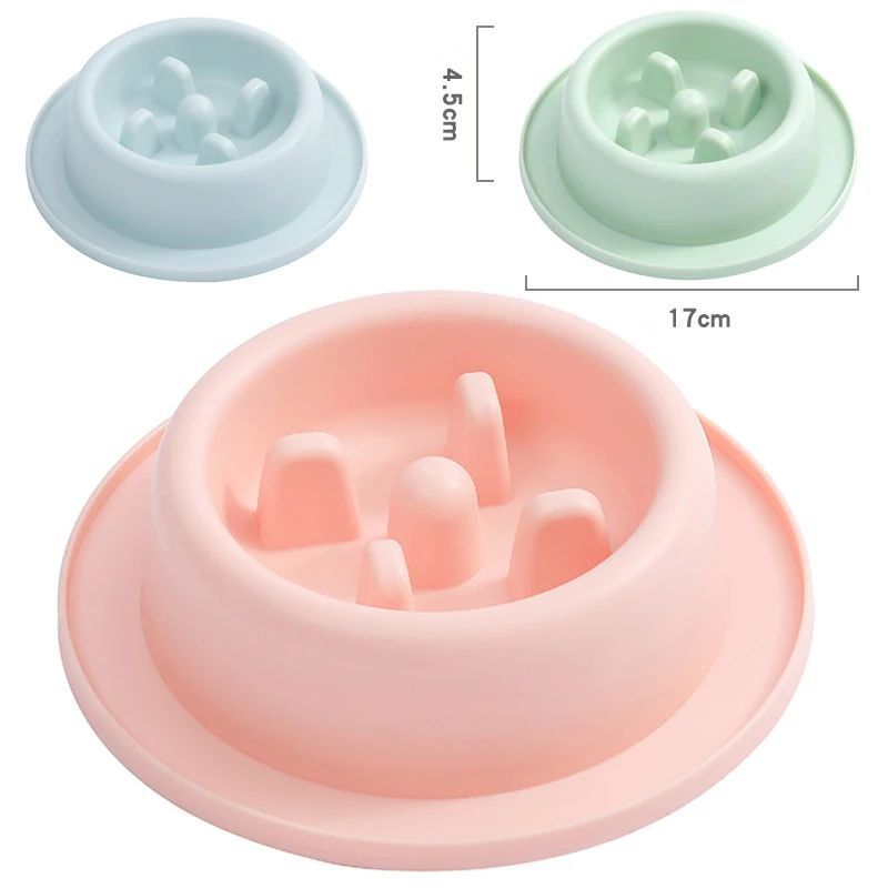 Anti Choking Slow Feeding Bowl Plate For Pet