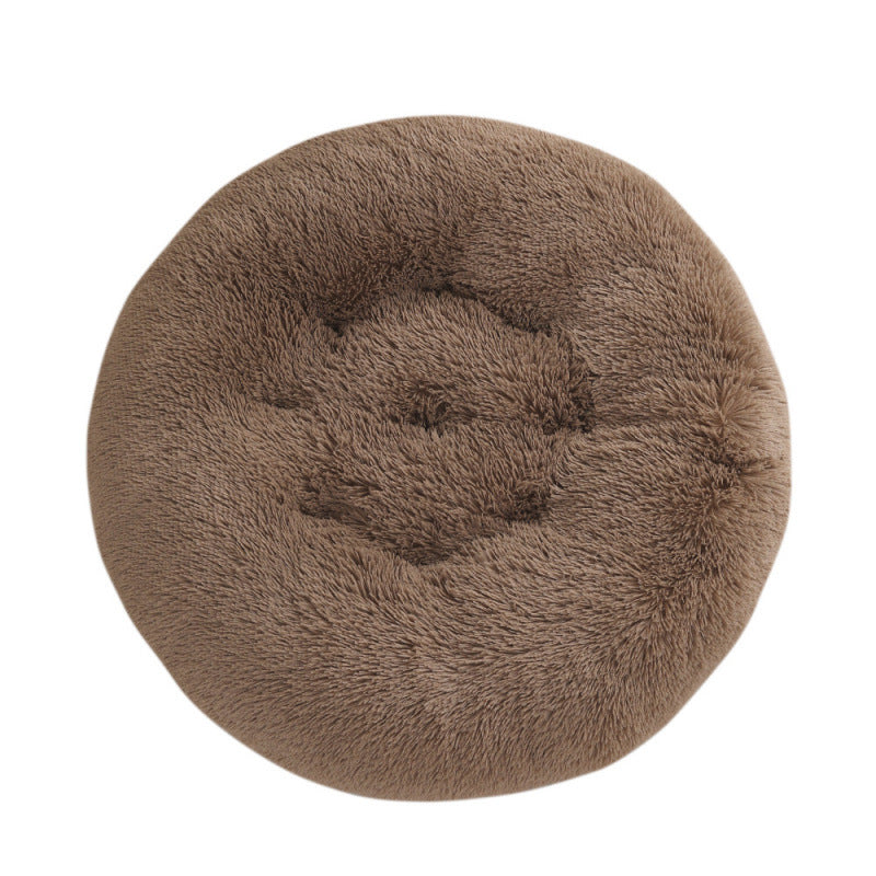 Plush Warm Round Sleeping Bed Mat For Pet