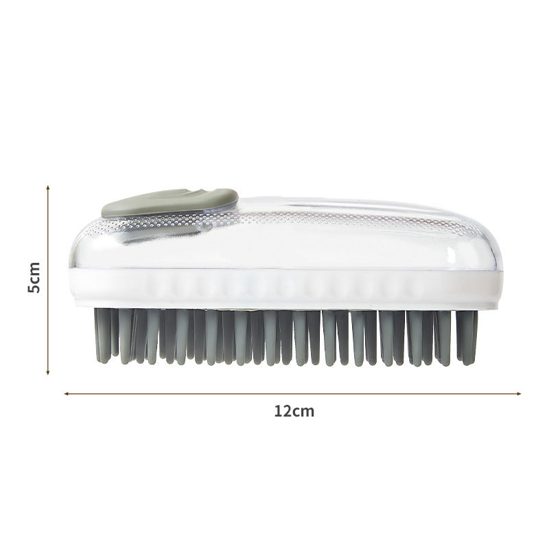 Pet Silicone Bath Massage Foam Cleaning Grooming Brush