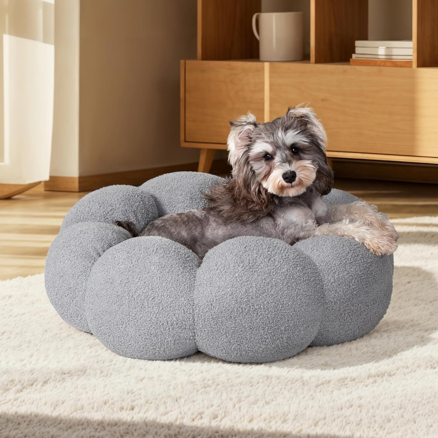 Fluffy Calming Donut Bed For Pet