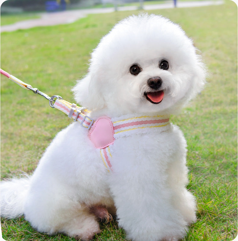 Breathable Summer Pet Chest Vest Walking Leash For Small Medium Pets