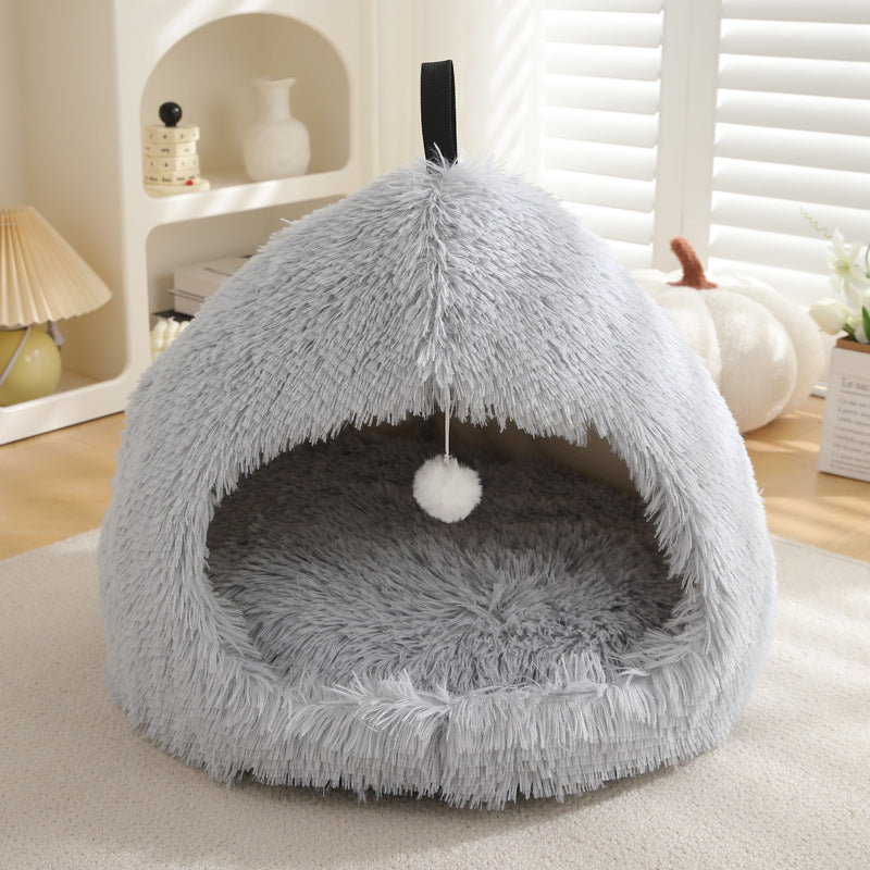 Winter Warm Plush Cat Nest Bed For Pet