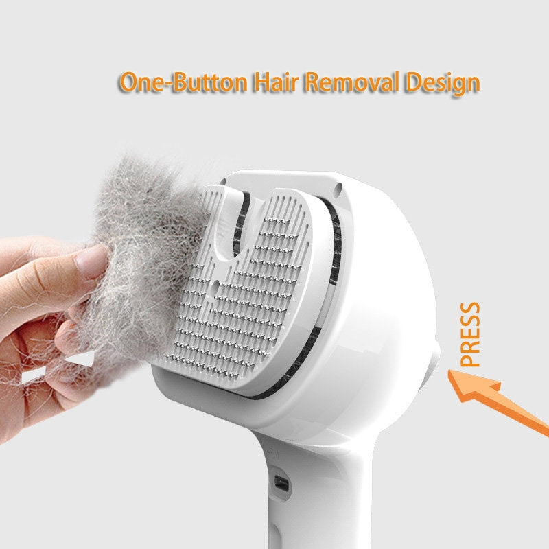 Self Cleaning Dematting Grooming Comb With Mist For Pet