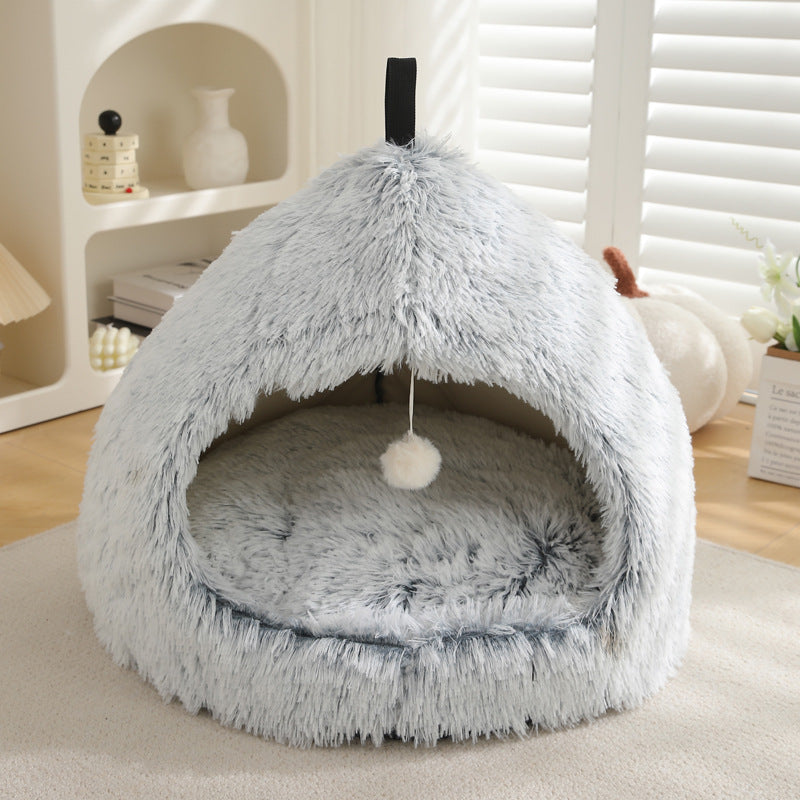 Winter Warm Plush Cat Nest Bed For Pet