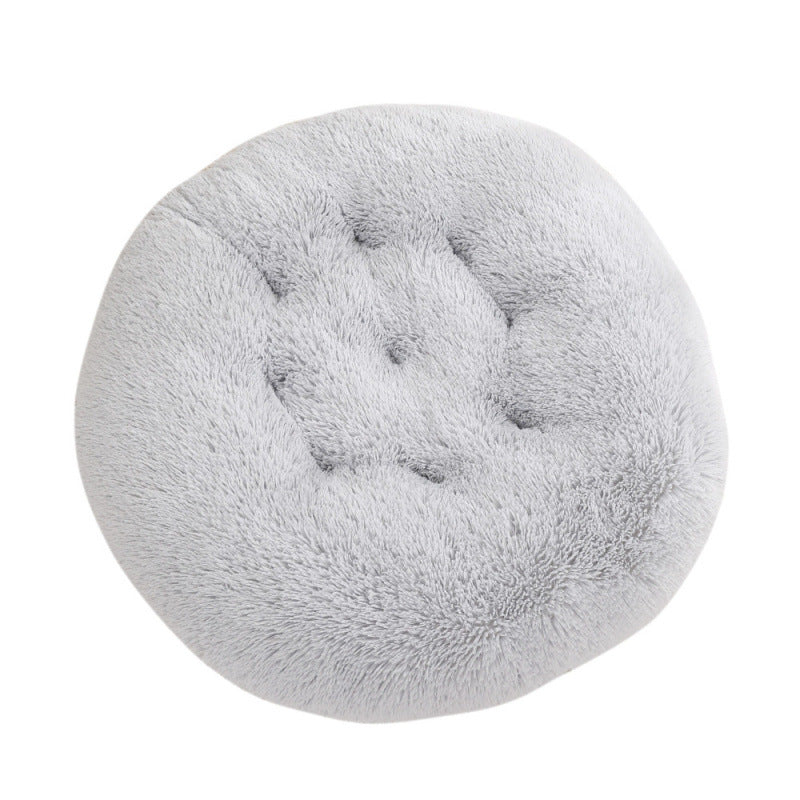 Plush Warm Round Sleeping Bed Mat For Pet