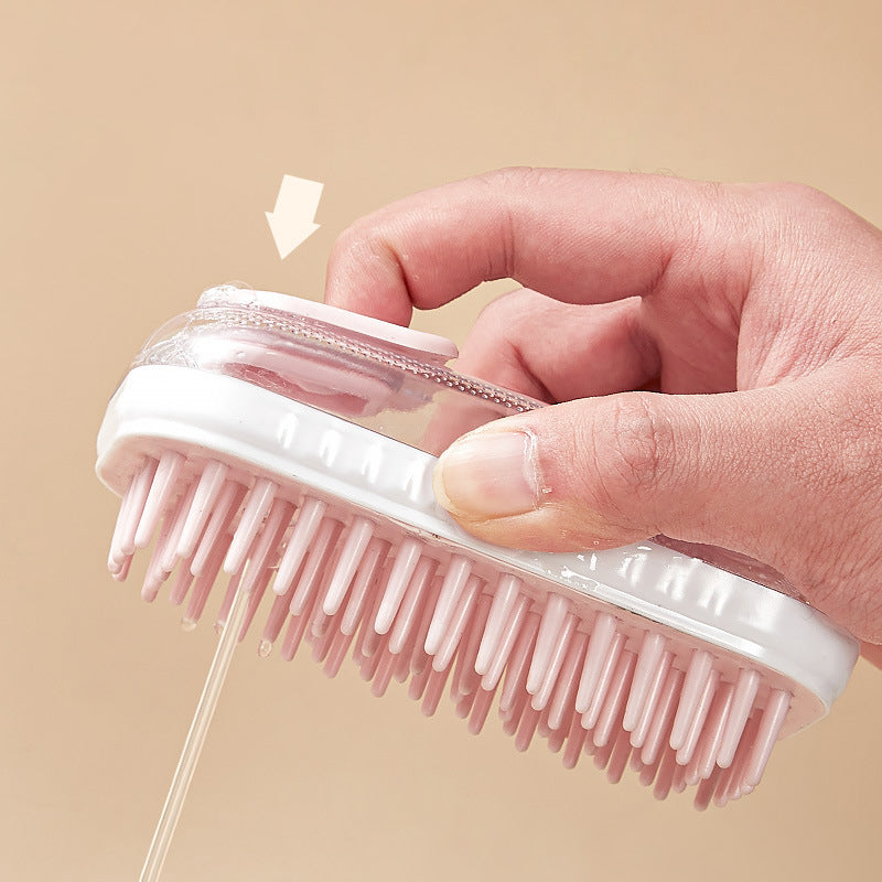 Pet Silicone Bath Massage Foam Cleaning Grooming Brush