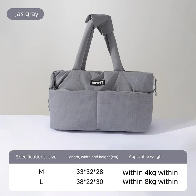 Pet Car Seat Carrier With Adjustable Safety Leash Travel Bag