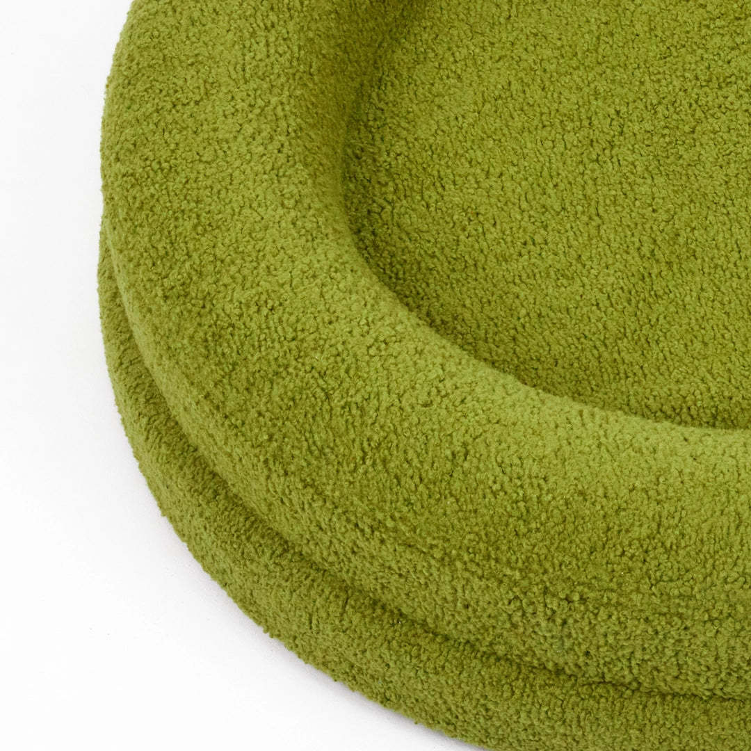 Solid Color Round Leisure Nest Bed For Pet