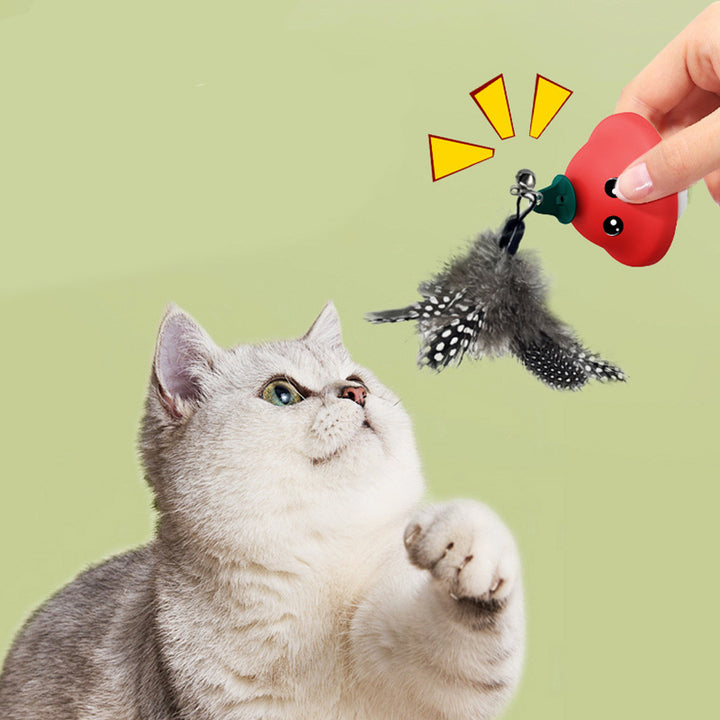 Pet Suction Cup Retractable Wand Teaser Interactive Exercise Toy