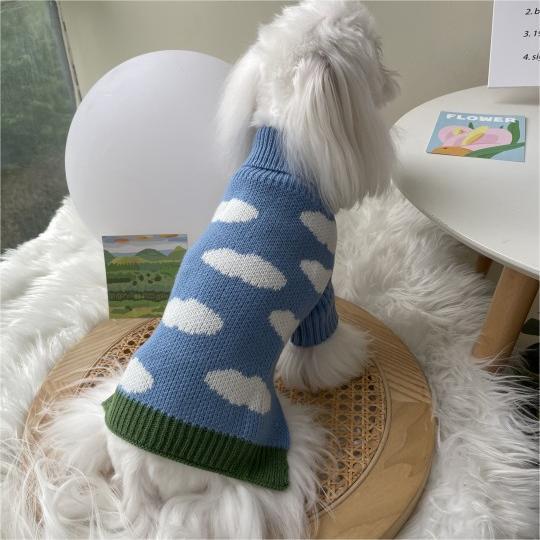 Pet Jacquard Knit Sweater Outfit