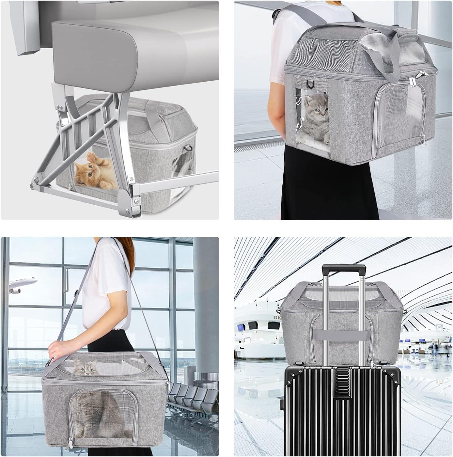Pet Breathable Portable Backpack Carrier Travel Bag