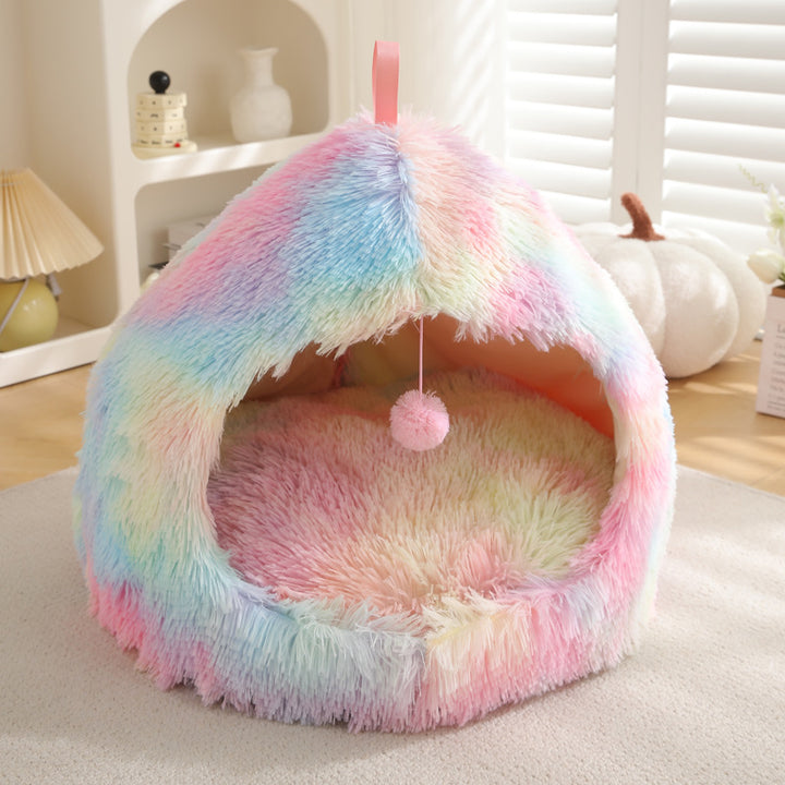 Winter Warm Plush Cat Nest Bed For Pet