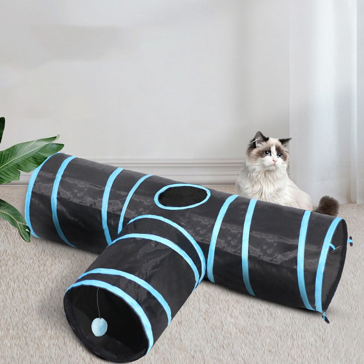 Pet Foldable Interactive Tunnel Climbing Play Toy