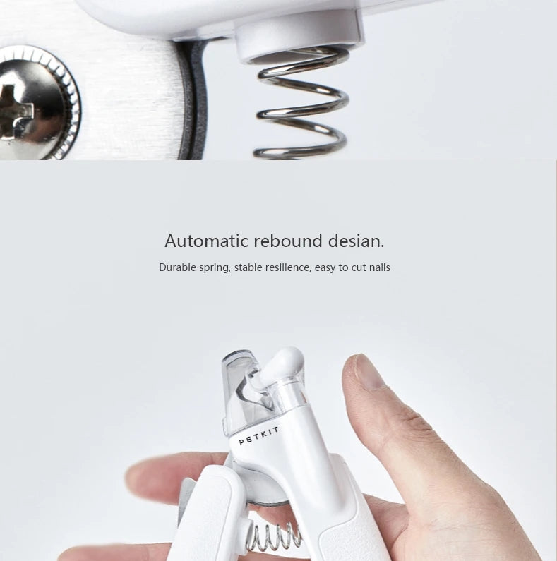 LED Nail Clipper Scissors Trimmer Tool For Pet