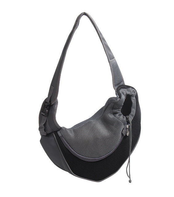 Pet Mesh Oxford Single Shoulder Travel Carrier Bag