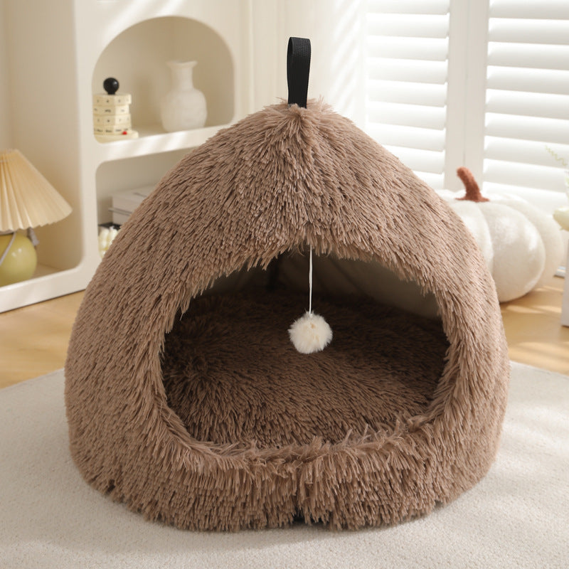 Winter Warm Plush Cat Nest Bed For Pet