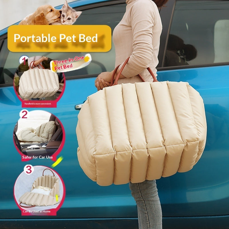 Pet Portable Car Travel Carrier Bag Safety Transport Cage
