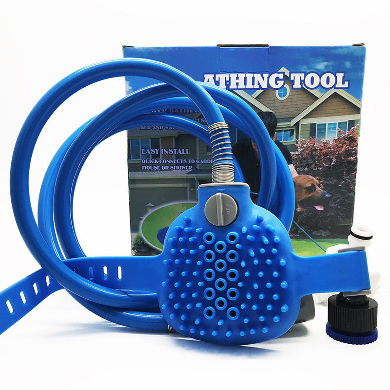 Pet Outdoor Bath Cleaning Shower Brush Grooming Tool