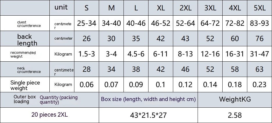 Pet Polyester Shell Waterproof Outdoor Jacket Gear