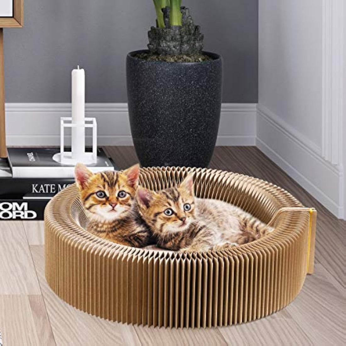 Collapsible Cardboard Scratcher Lounge Bed For Pet