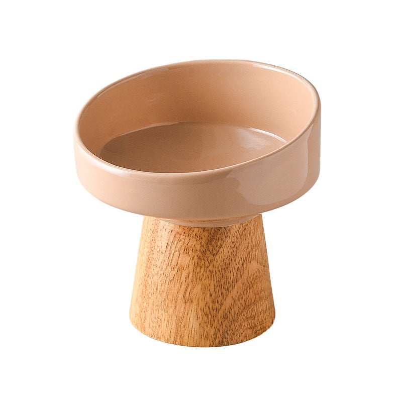 Ceramic Elevated Pet Feeding Bowl Food And Water Dish