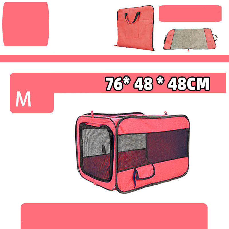 Pet Portable Folding Travel Carrier Bag With Safety Zippers