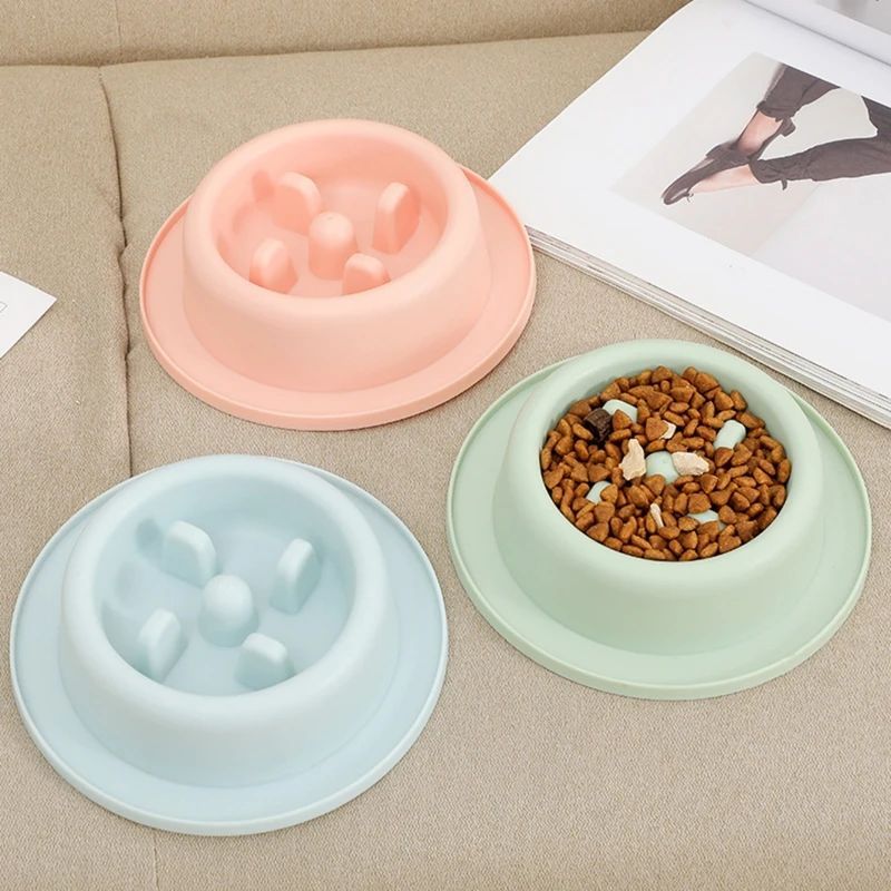 Anti Choking Slow Feeding Bowl Plate For Pet