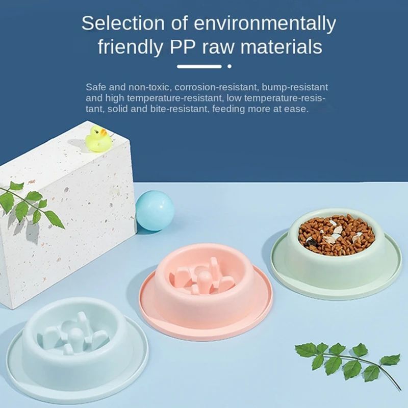 Anti Choking Slow Feeding Bowl Plate For Pet