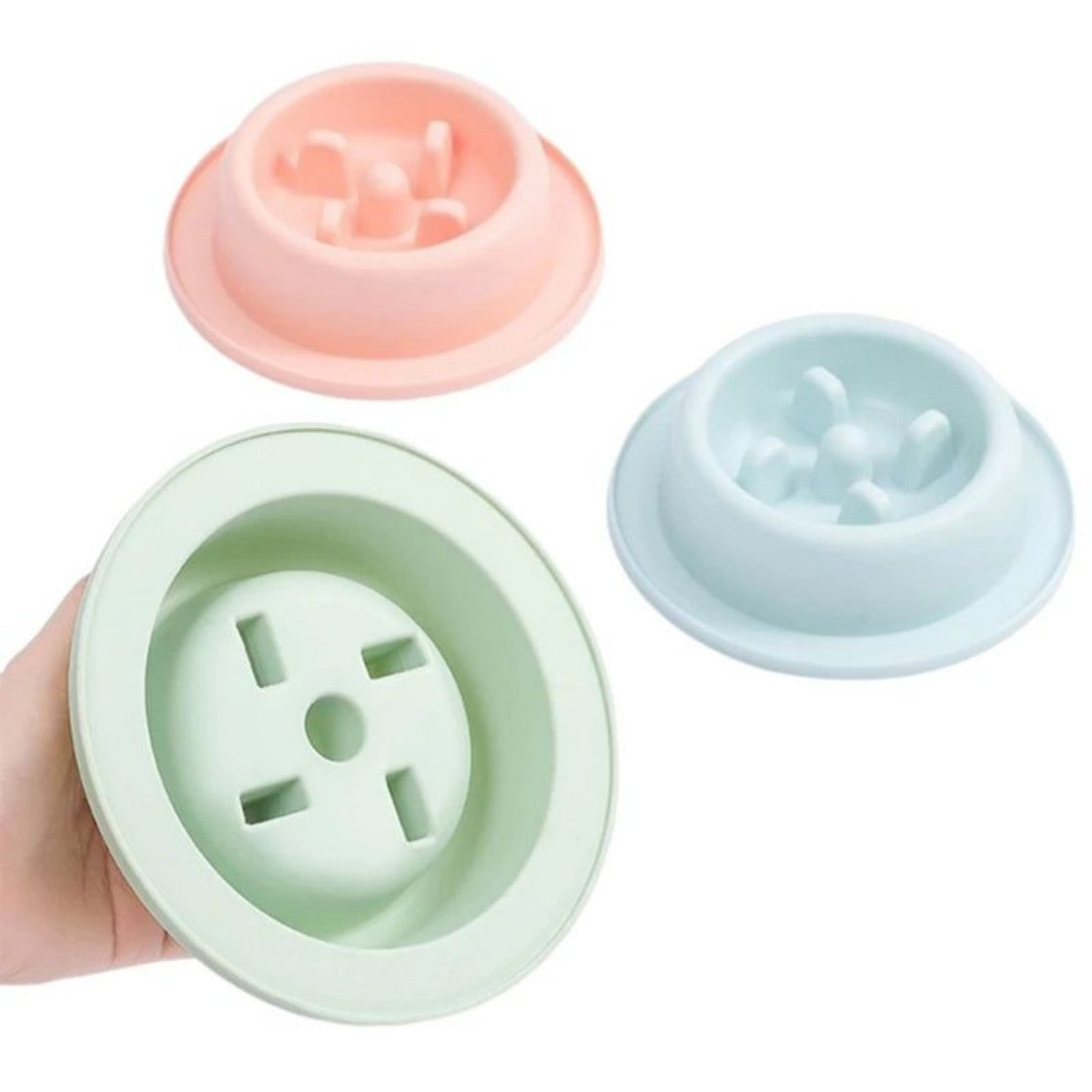 Anti Choking Slow Feeding Bowl Plate For Pet