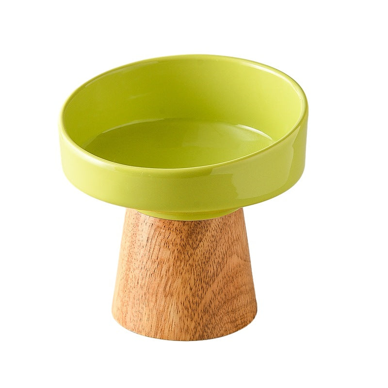 Ceramic Elevated Pet Feeding Bowl Food And Water Dish