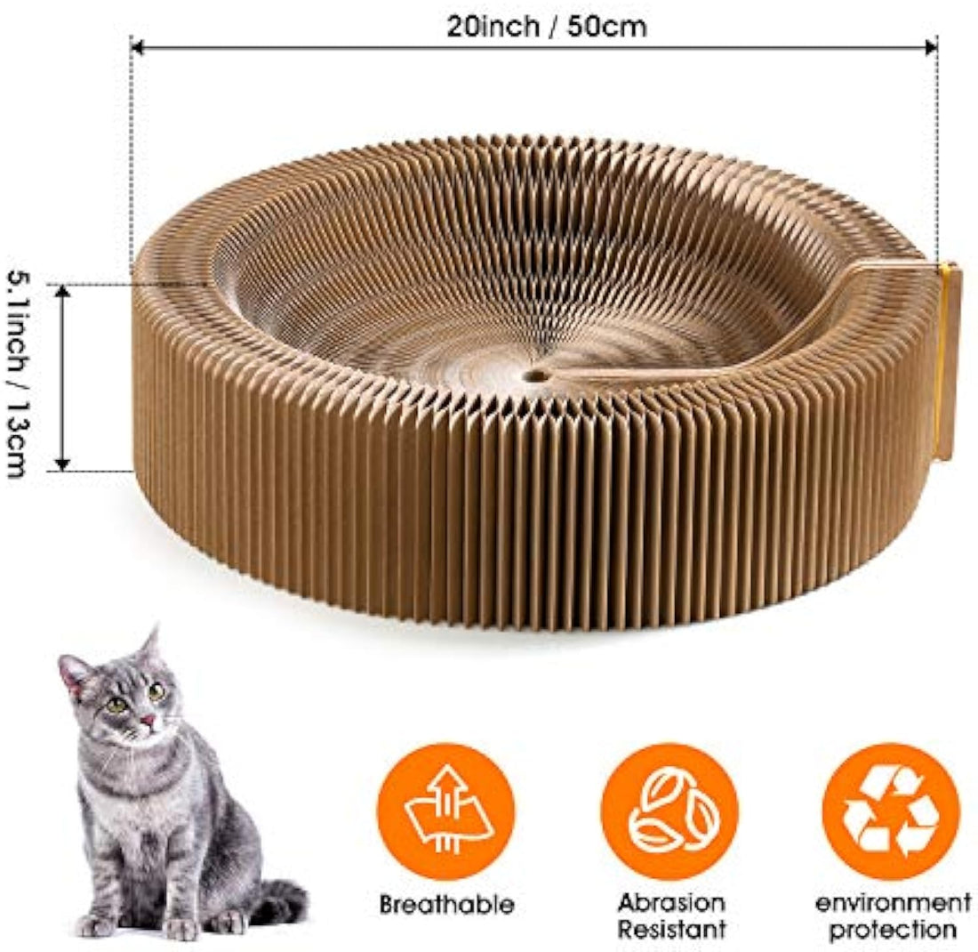 Collapsible Cardboard Scratcher Lounge Bed For Pet