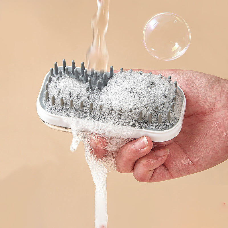 Pet Silicone Bath Massage Foam Cleaning Grooming Brush