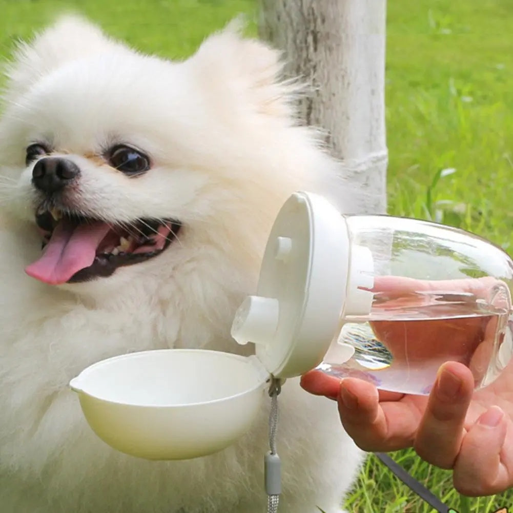 Portable Travel Water Bottle Drinking Cup With Bowl For Pet