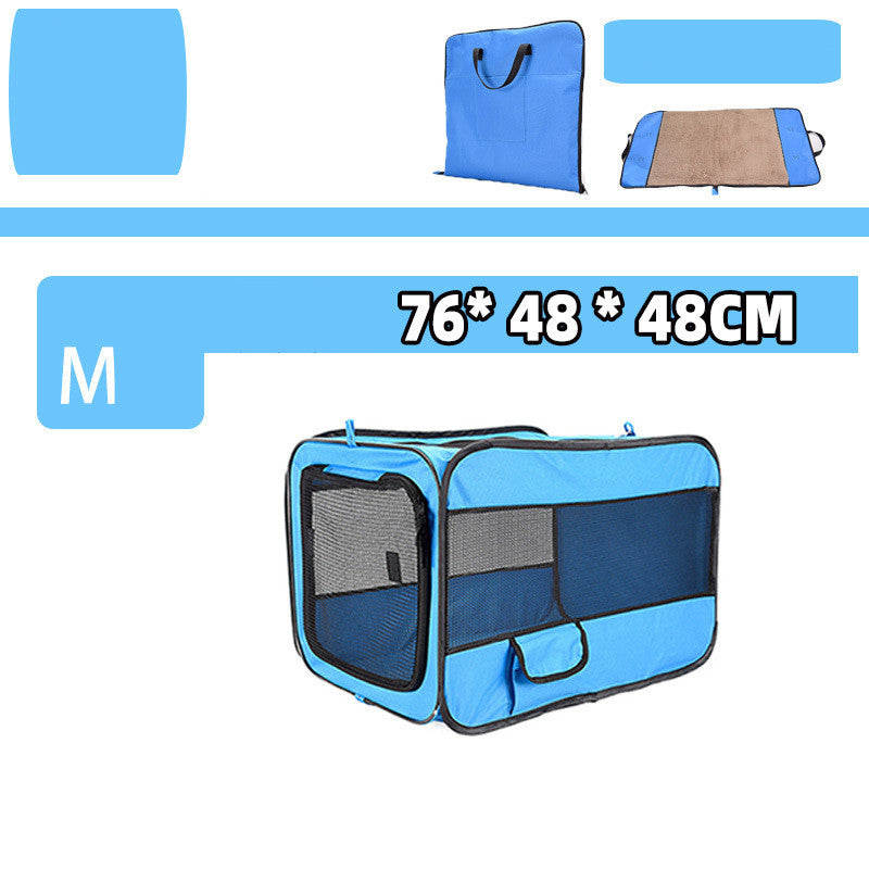Pet Portable Folding Travel Carrier Bag With Safety Zippers