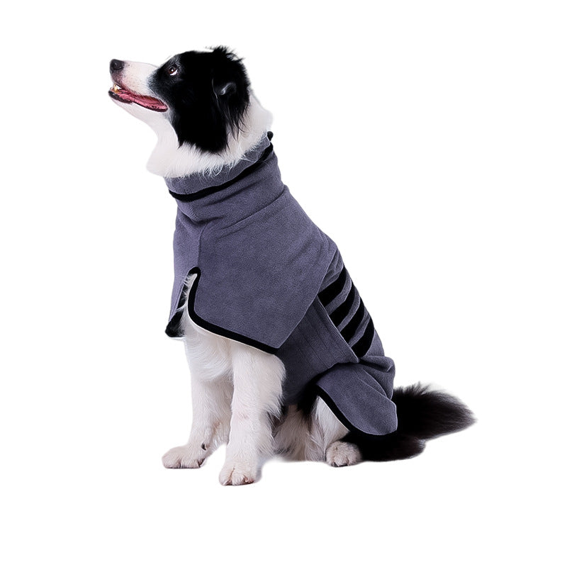 Pet Adjustable Absorbent Bathrobe Drying Towel Grooming Clothes