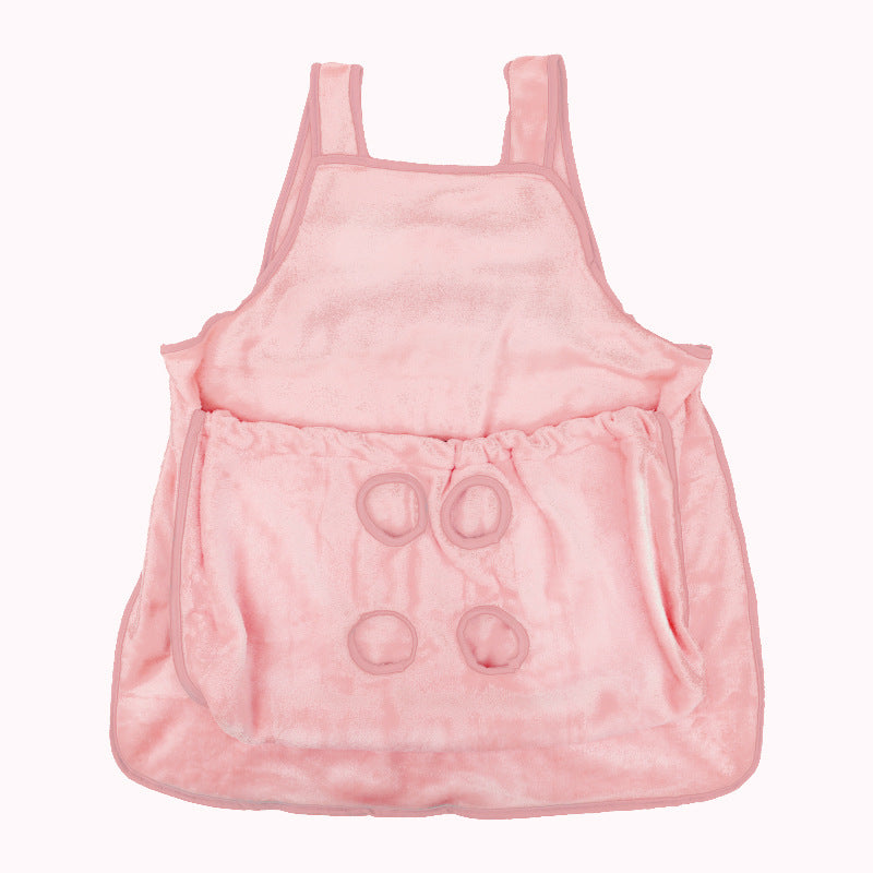 Pet Plush Hanging Chest Carrier Apron Travel Sleeping Bag