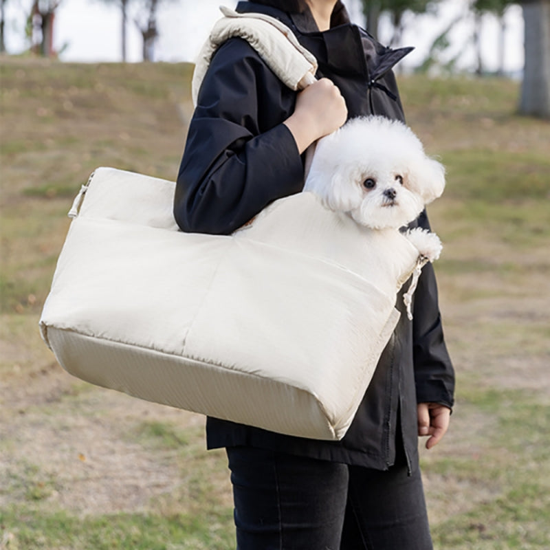 Pet Car Seat Carrier With Adjustable Safety Leash Travel Bag